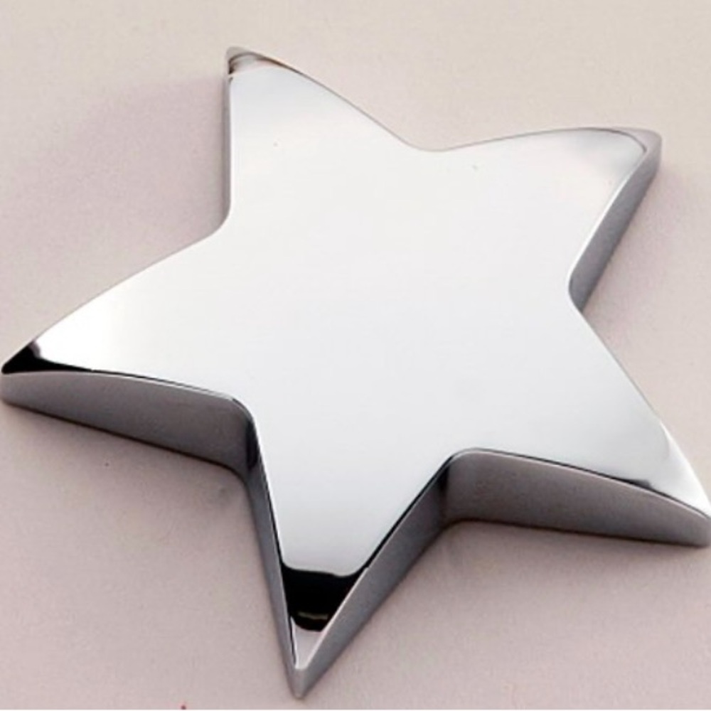 Silver-Plated Non-Tarnish Star Paperweight